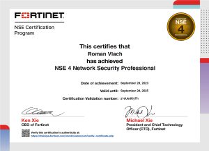 NSE 4 Certification Roman Vlach